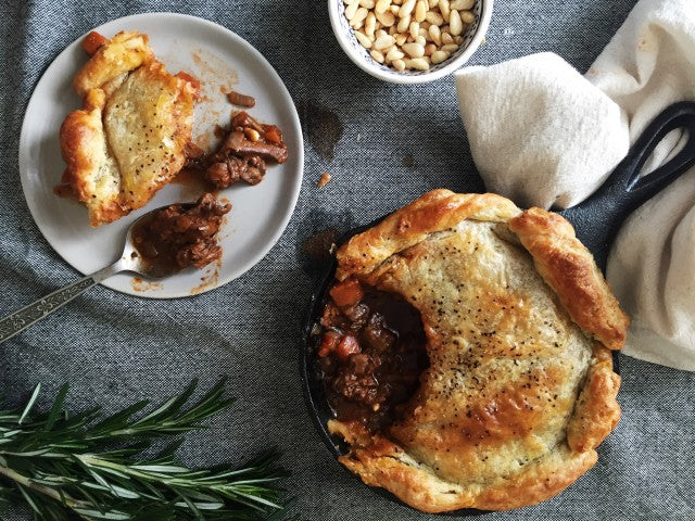 Slow Braised Lamb and Rosemary Pie Recipe