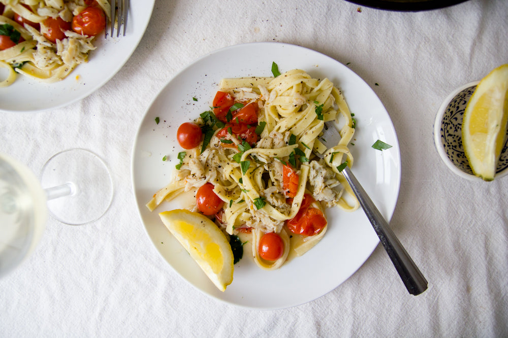 Crab linguine recipe