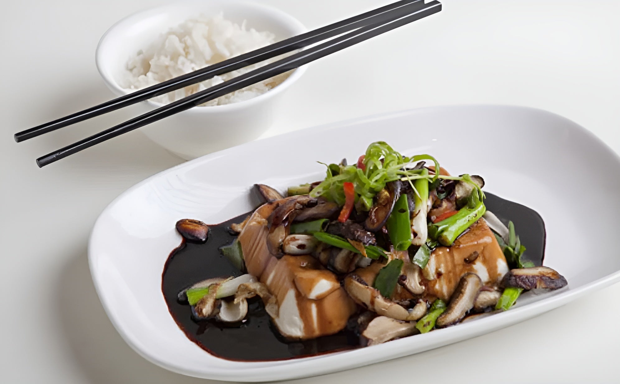 Stir Fried Shiitake Mushrooms and Tofu Recipe