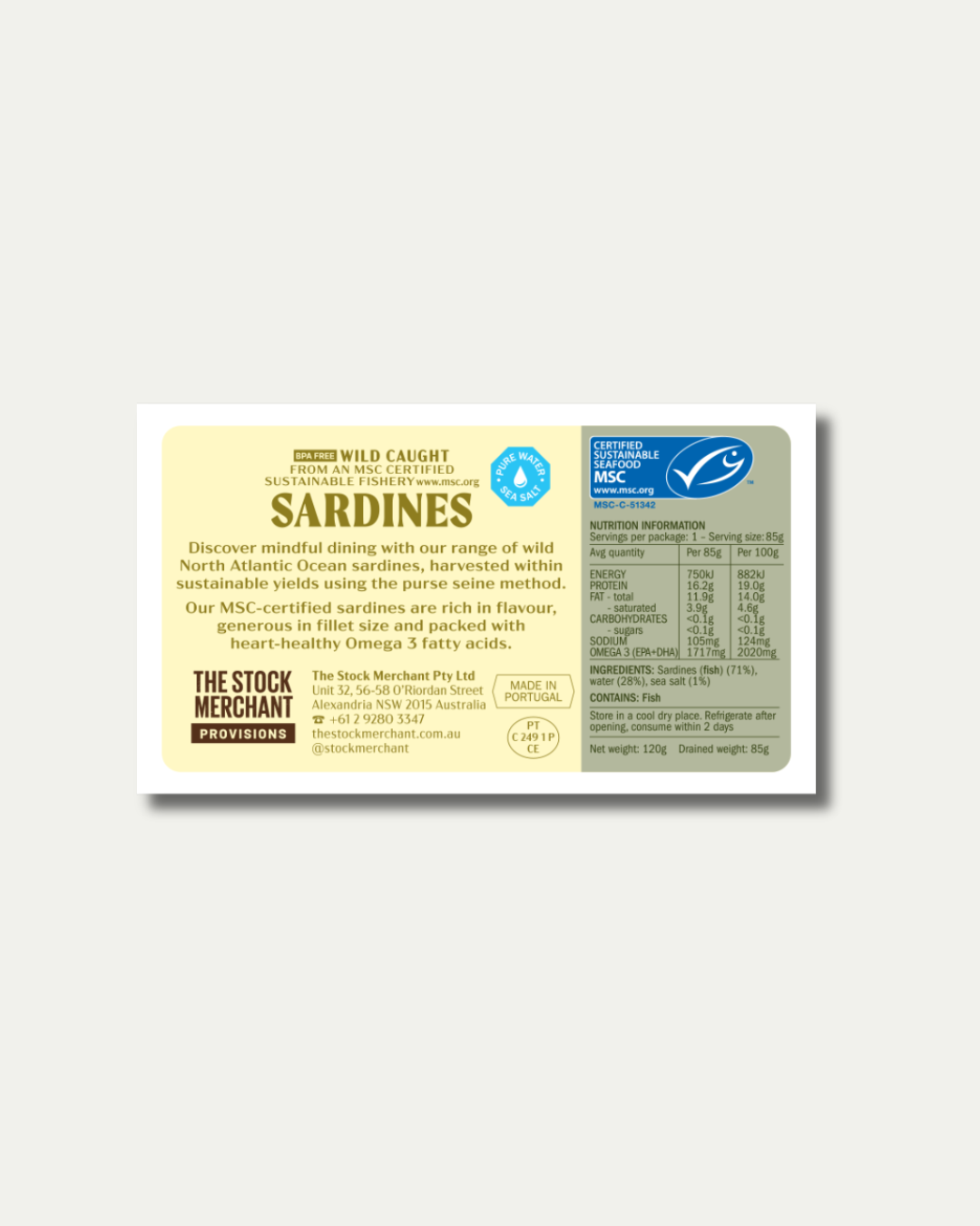 MSC Sardines in Pure Water