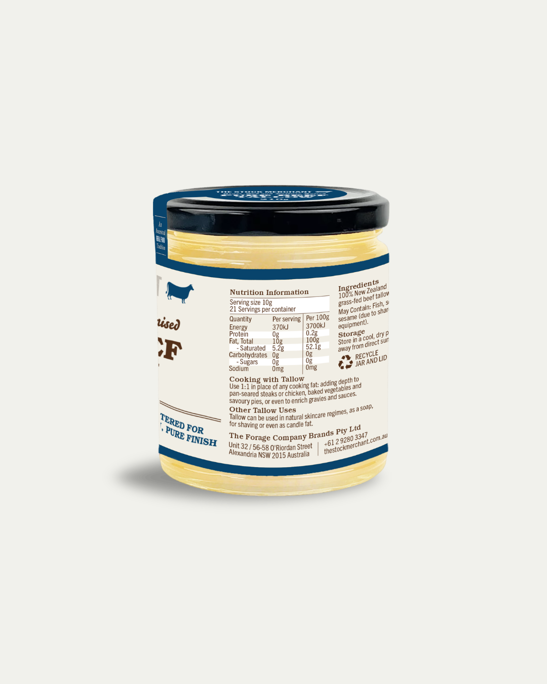 Grass Fed & Pasture Raised Pure Beef Tallow