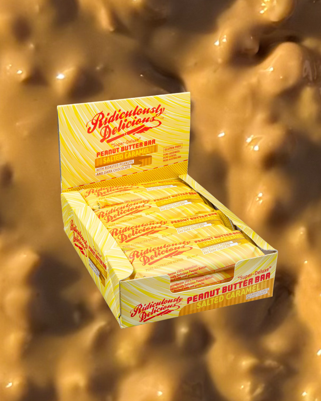 Salted Caramel Peanut Butter Bars