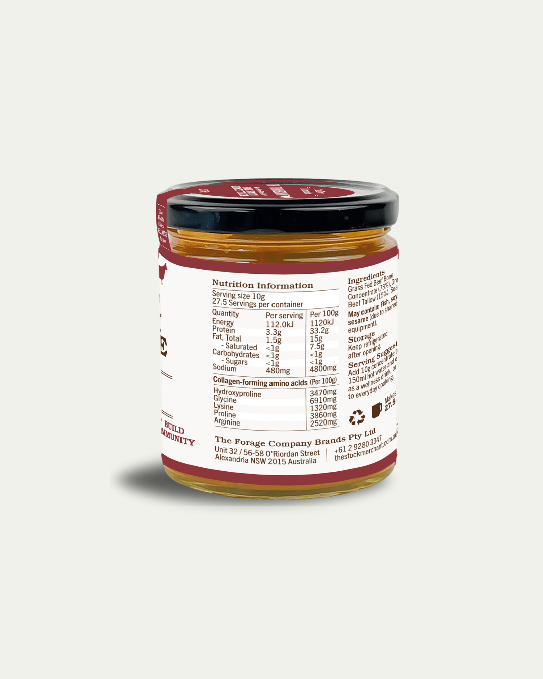 Concentrated Beef Bone Broth - Tallow Enriched