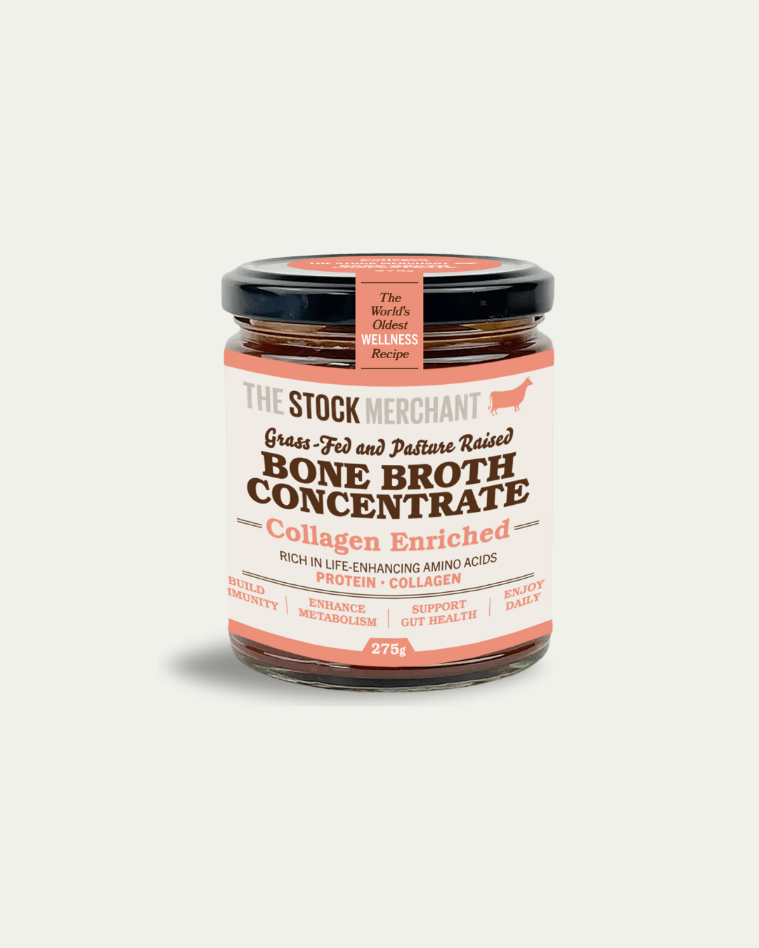 Concentrated Beef Bone Broth - Collagen Enriched