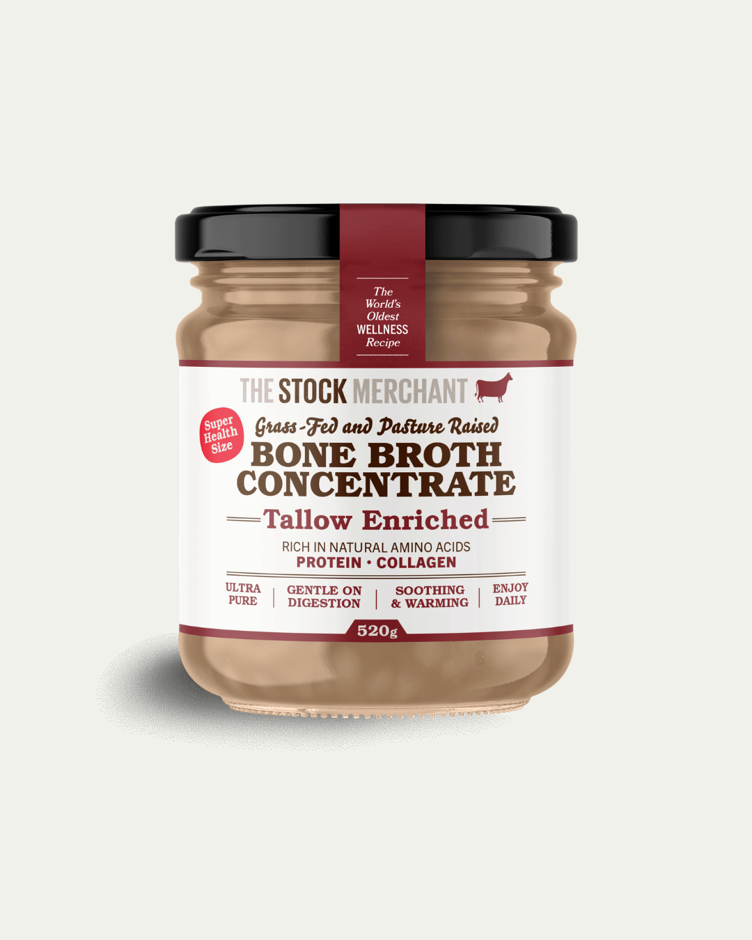 Concentrated Beef Bone Broth 520g - Tallow Enriched