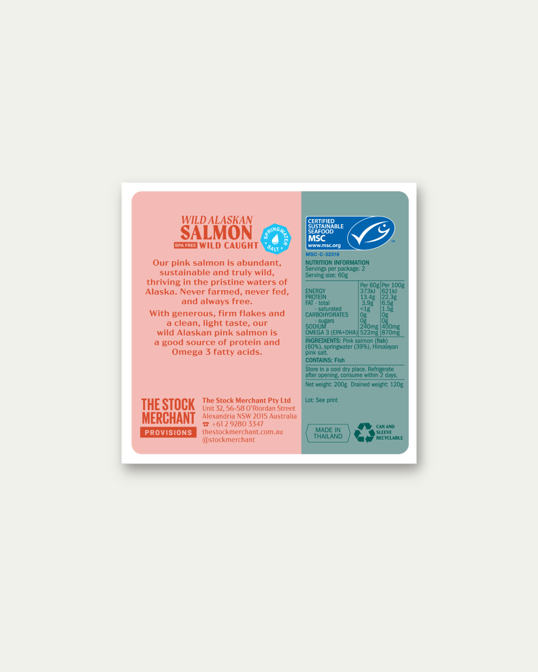 Wild Alaskan Salmon in Springwater