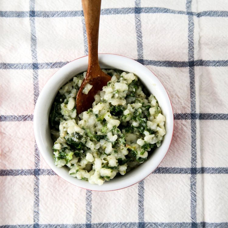 Spinach and Cheese Risotto
