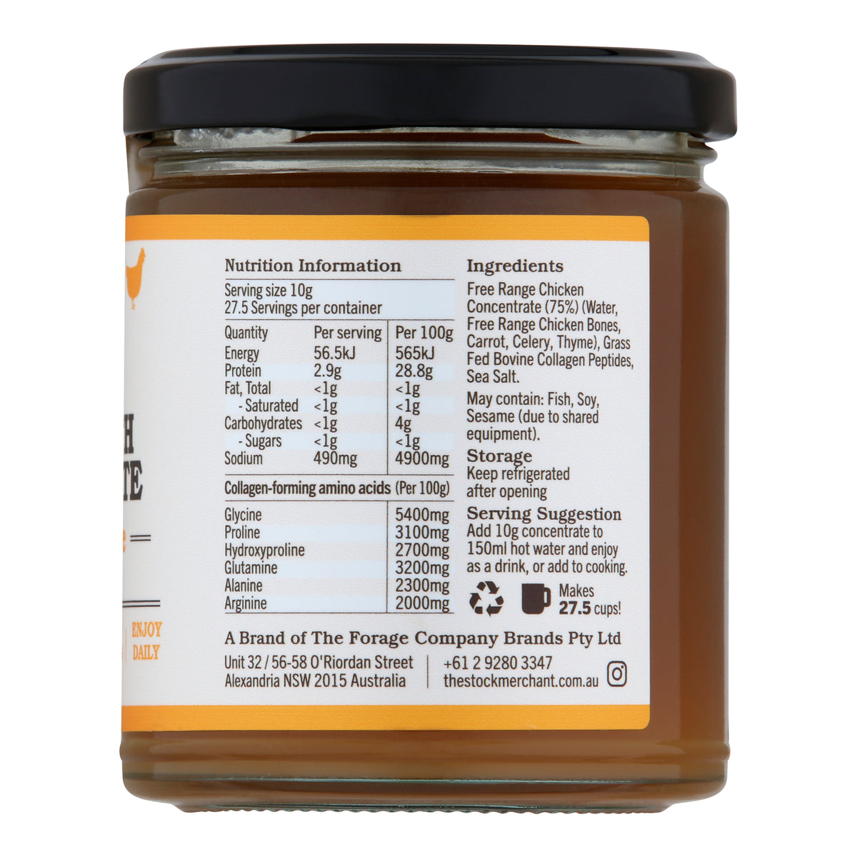 Concentrated Chicken Bone Broth - Original Recipe