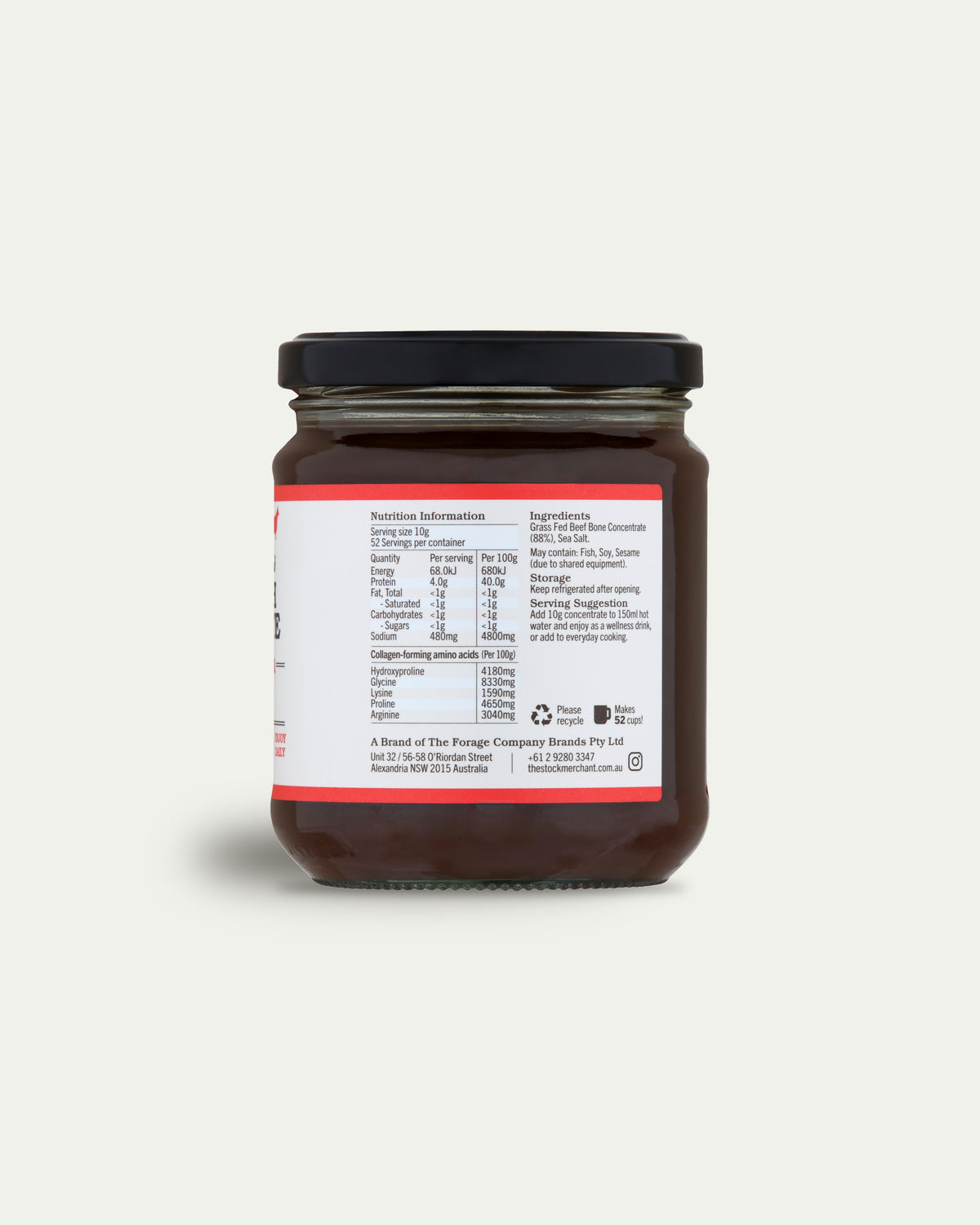 Concentrated Beef Bone Broth 520g - Original Formula