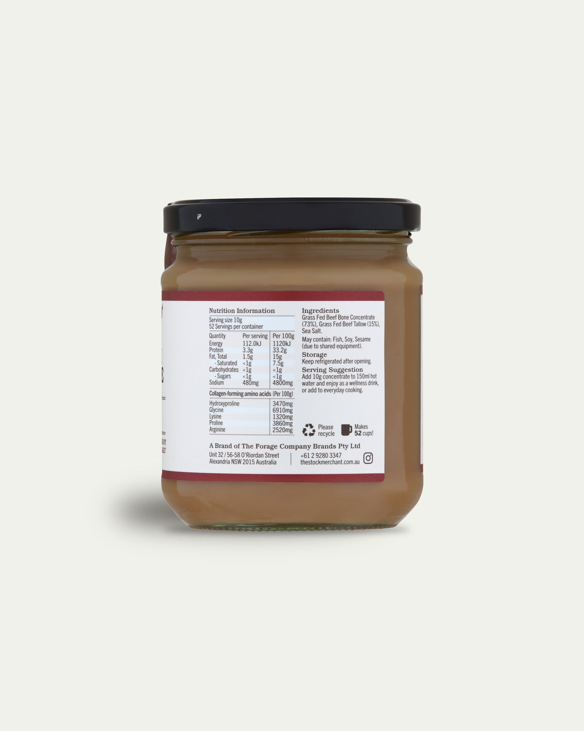Concentrated Beef Bone Broth 520g - Tallow Enriched