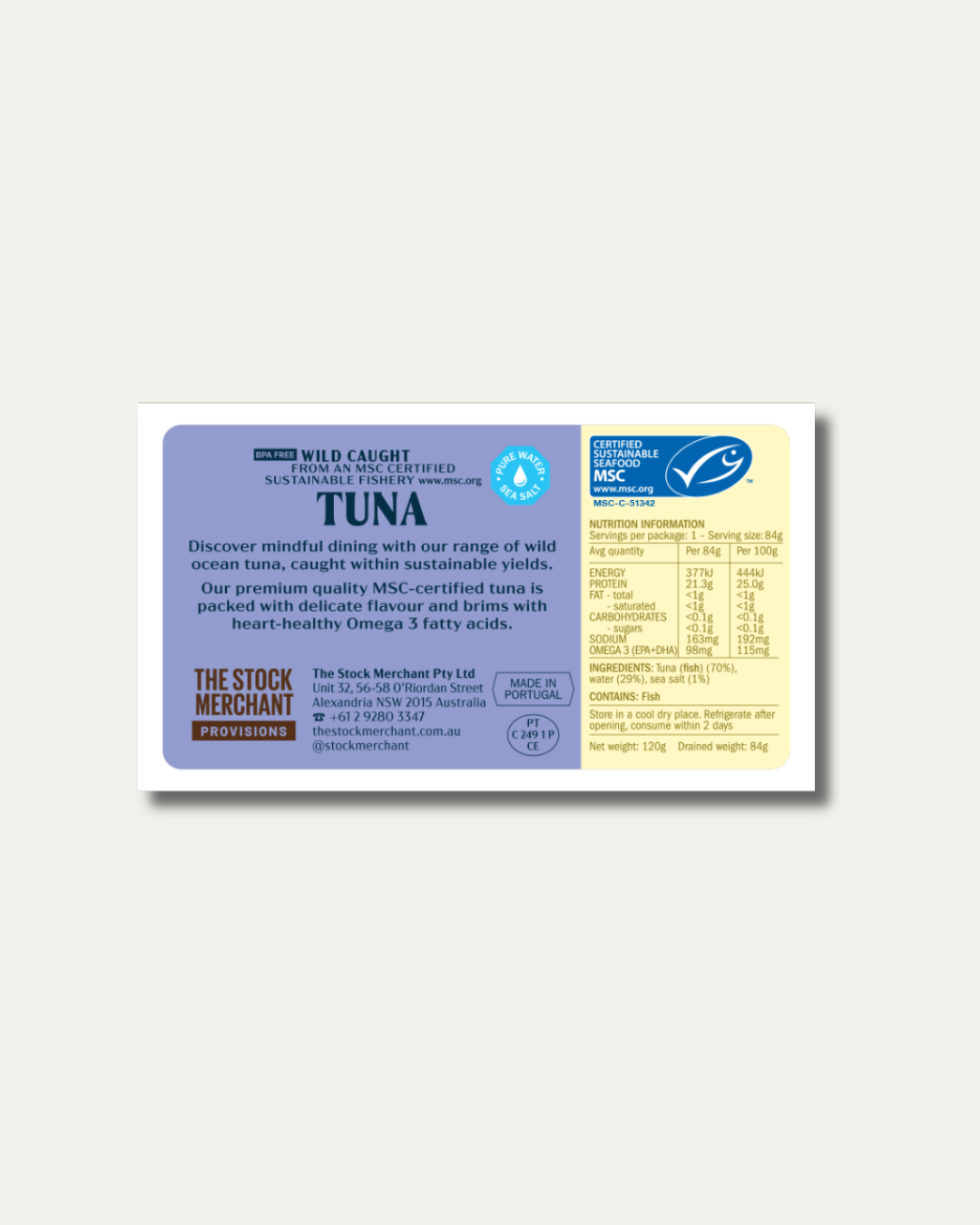 MSC Tuna in Pure Water